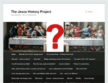 Tablet Screenshot of jesushistoryproject.com